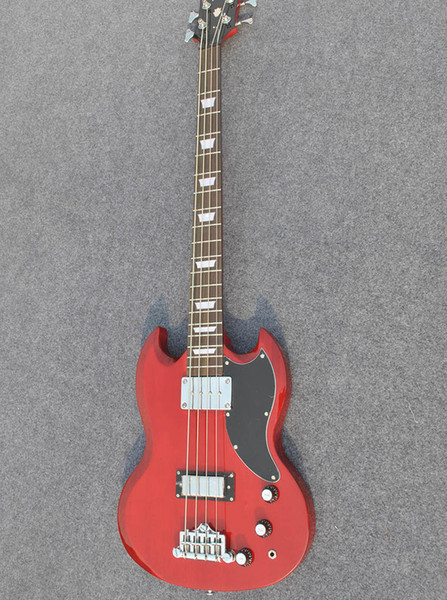 free shipping Private order red electric bass guitar mahogany body Rosewood Fingerboard Can send pictures customization