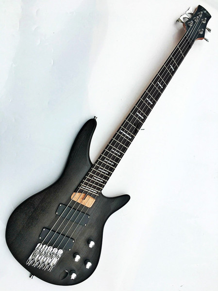 Top quality Low price GYBS-9007 5 strings black color zebra body active pickup bass guitar, Be Customized, Free shipping