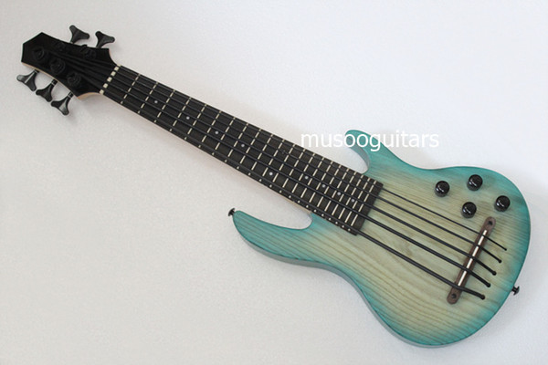 MiNi 5string ukulele electric bass in light blue