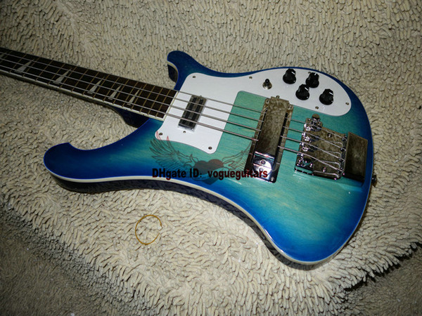 Blue 4 strings Bass 4003 Electric Bass guitars China guitar New Arrival wholesale from China free shipping