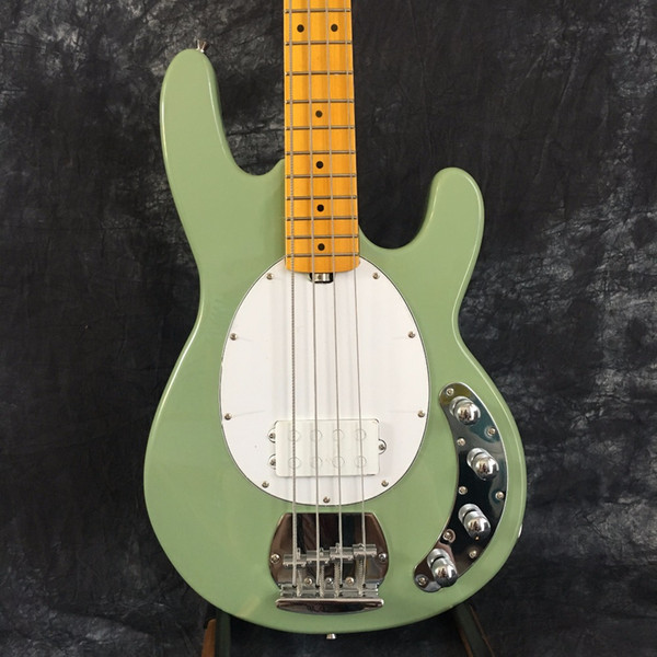 Free Shipping 2018 new + factory High quality green glossy finish 4 String `electric bass Guitars with maple neck