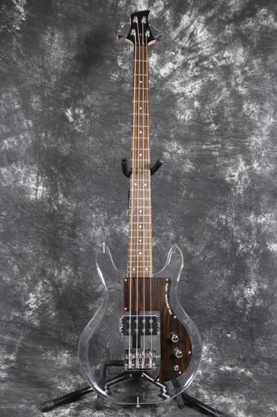 TOp Quality Customized Starshine Electric Bass Guitar Left-hand Acrylic Electric Bass Guitar