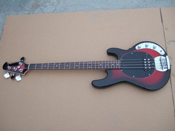 OEM guitar factory, musicman 4 string electric bass guitar,basswood body,maple neck custom bass guitar