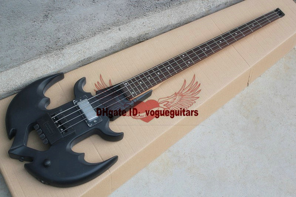 High Quality Anchor the headless special-shaped electric bass matte black From China factory outlet