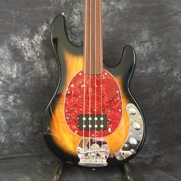 Free Shipping 2018 New Arrival China 4 String Electric Bass Guitars in Vintage Sunburst for sale