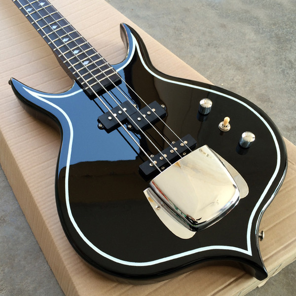 New arrival 4 String Electric Bass Guitar, High-quality Alien Guitarra, Basswood body Guitarra, Maple Neck, Real photos