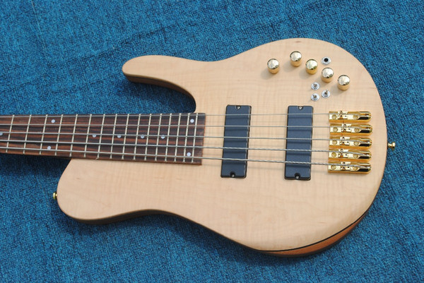 High quality 5 strings maple neck bass guitars across board fretboard free shipping