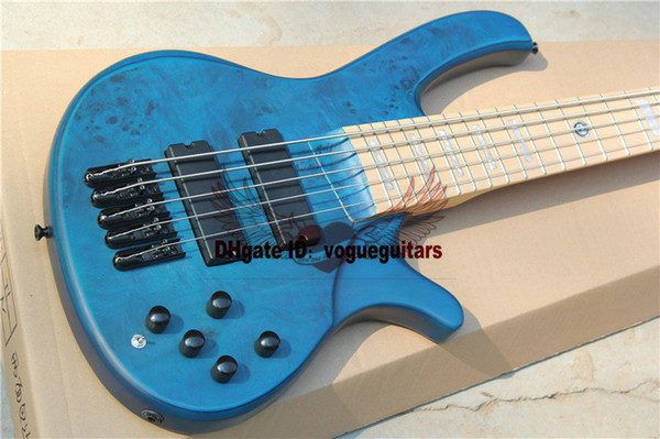 High Quality From China latest custom blue 5 string electric bass factory outlet