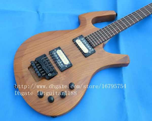 free shipping wholesale and retail new Big John natural special-shape double wave electric guitar F-1605