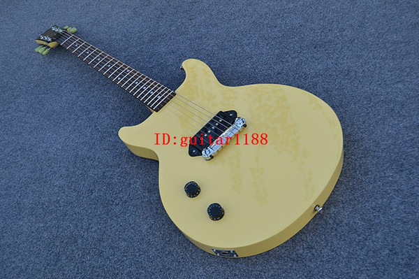 free shipping new Big John left hand electric guitar in yellow with mahogany body made in China F-1864