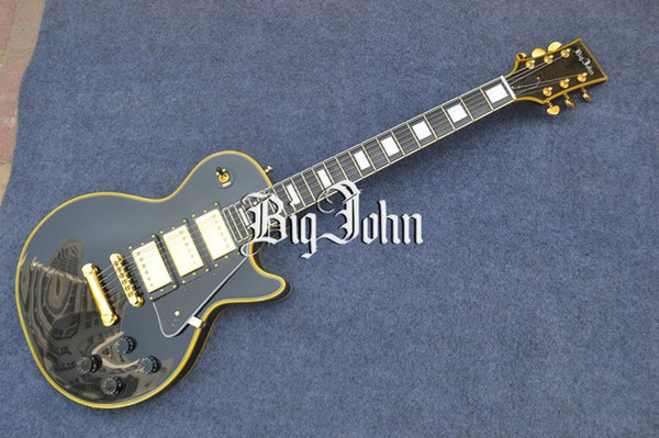 free shipping Big John new electric guitar with mahogany body and three groups pickup and yellow package edge F-3016