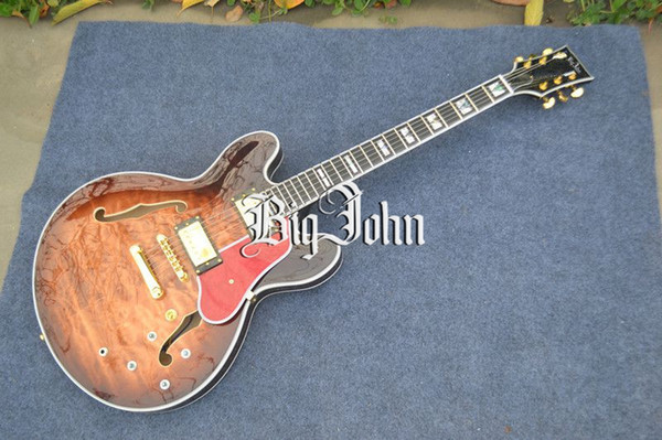 free shipping customized new Big John hollow F hole electric guitar made in China F-3076