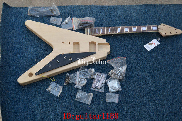 new Big John special shape semi-finished electric guitar with rosewood fingerboard with all hardware F-3388