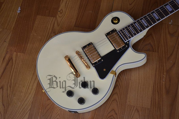 free shipping customized new Big John gold hardware electric guitar in white F-1144