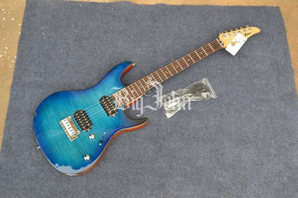 free shipping new Big John single wave electric guitar in blue F-3332