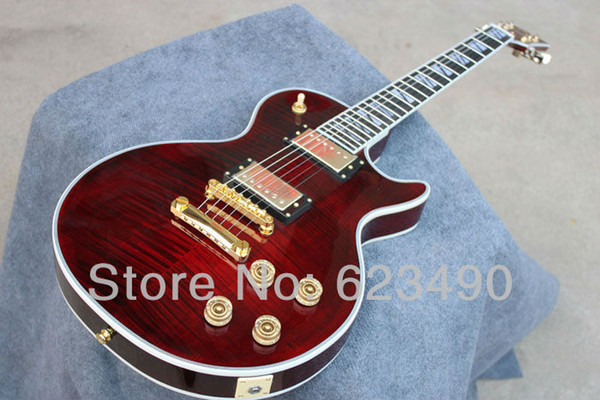 Best Price New Ebony Fingerboard Wine Red chibson Electric Guitar Sunburst HOT In Stock Freeshipping