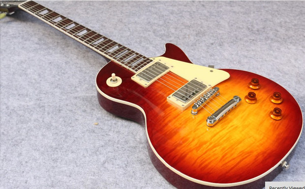 1959 R9 les Tiger Flame paul electric guitar Standard 59 electric guitar in stock free shipping