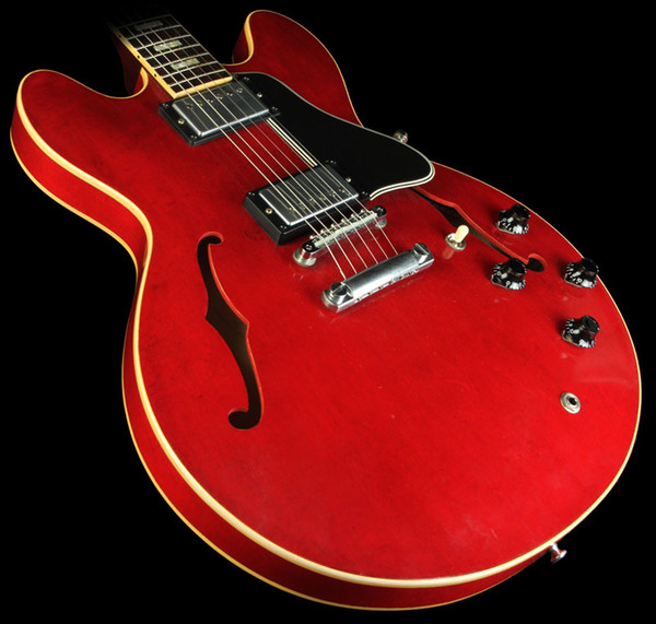 Custom Shop Limited Edition Eric Clapton Crossroads 335 Electric Guitar Aged Relic Cherry One Piece Neck