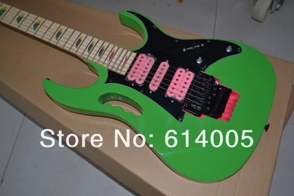 Free shipping High-quality New JEM 7V Electric Guitar, Green