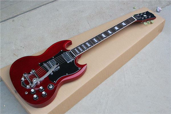 SG small rocker electric guitar transparent wine red black body optional