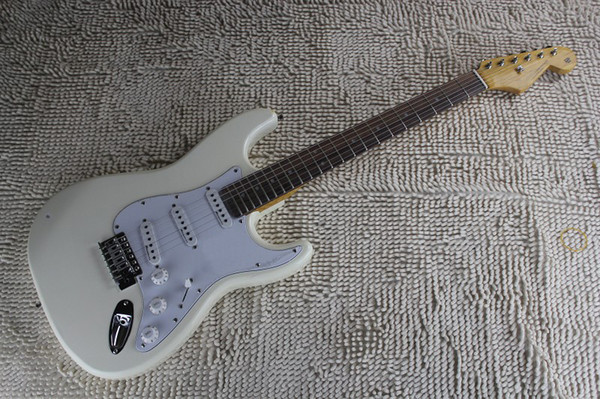 Free Shipping Fen Custom Shop White Signature 6 strings Electric Guitar Chrome Hardware Strat Custom Body