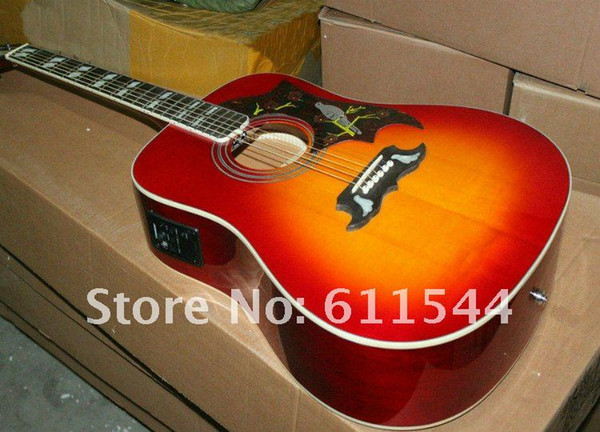 Hummingbird Acoustic Electric Guitar with Fishman Cherry in stock free Shipping