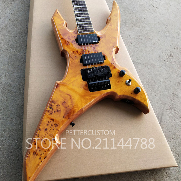 Factory custom Top quality 6 strings rich electric guitar with eye poplar top musical instument shop