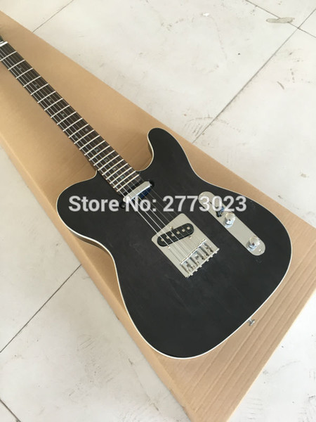 NEW Wholesale high-quality Custom Shop TL transparent black electric guitar, standard record - guitar, factory direct supply