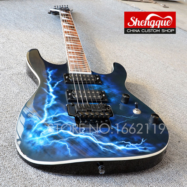 factory custom floyd rose bridge lightning LTD Electric Guitar 6 strings guitarra with rosewood fingerboard musical instruments shop