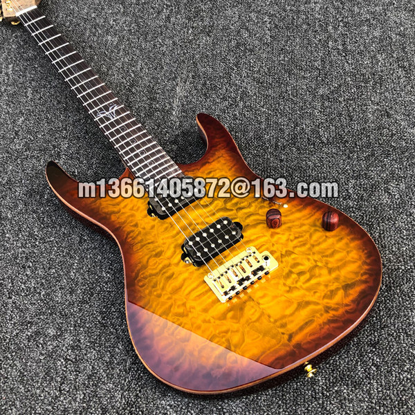 Suhr Morden Pro Quilted Maple Top Flame Maple Neck Locking tuners 510 tremolo wood knobs Sunburst electric Guitar