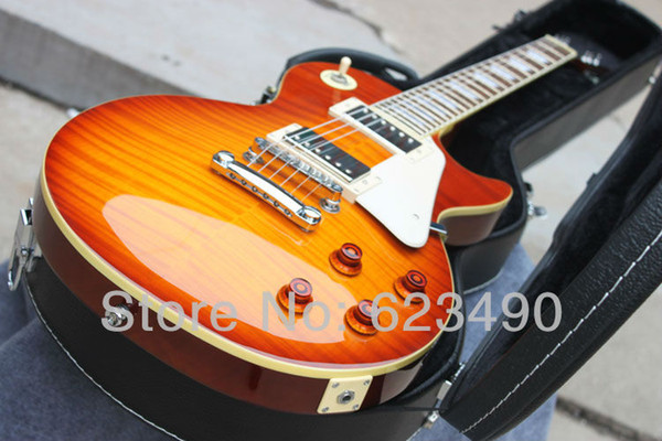 Best Price Custom Shop 59 Paul VOS chibson Electric Guitar Sunrise Free Shipping With Hard Case