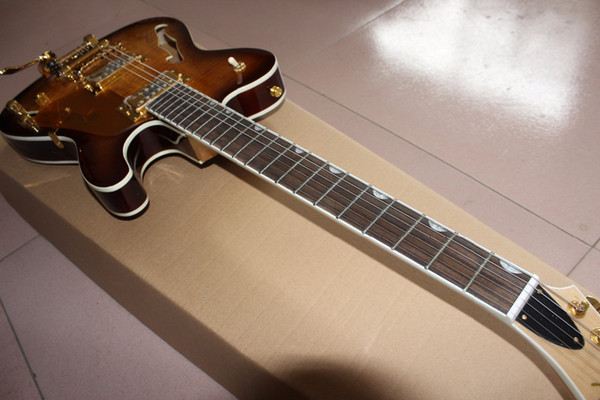 HOT double F hole TELE JAZZ Electric guitar custom,Factory direct sales, can be a large number of custom,beautiful