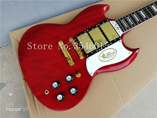 Custom with Classic Red 3 pickups sg guitar Deluxe completed musical instruments Chinese sg electric2018 guitar free shipping