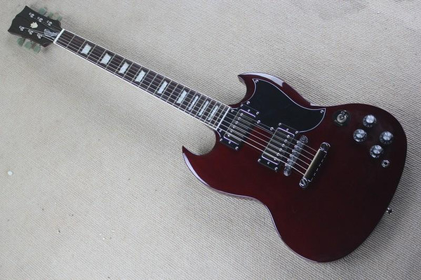 New Arrival Factory Custom Shop Wine Red SG Electric Guitar Gold Hardware Free Shipping1027