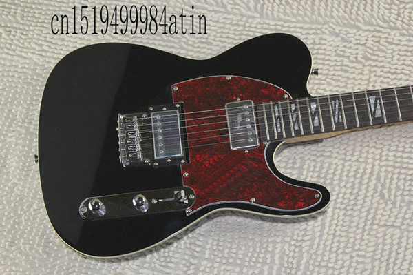 Top Quality Blacktop Telecaster HH Rosewood Black electric Guitar,Customizable and free of shipping costs