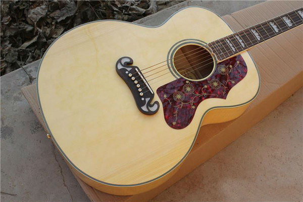 Sj20043-inch large box acoustic guitar original wood color