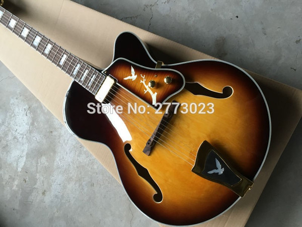 New big jazz electric guitar provides EMS delivery, can be customized according to requirements LOGO