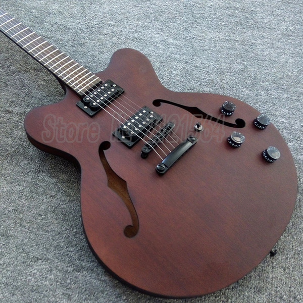 free shipping!!!custom shop jazz electric guitars brown body china classical guitars335 100%reals provide OEM service