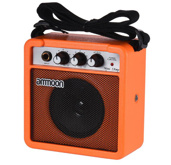 Mini 5 Watt 9V Battery Powered Amp Amplifier Speaker for Acoustic/ Electric Guitar Ukulele High-Sensitivity