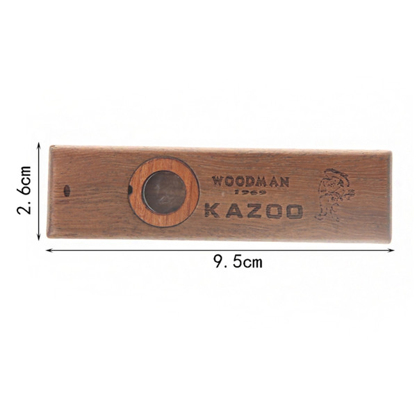 Wooden Kazoo Musical Instrument Ukulele Guitar Partner Harmonica For Party Play