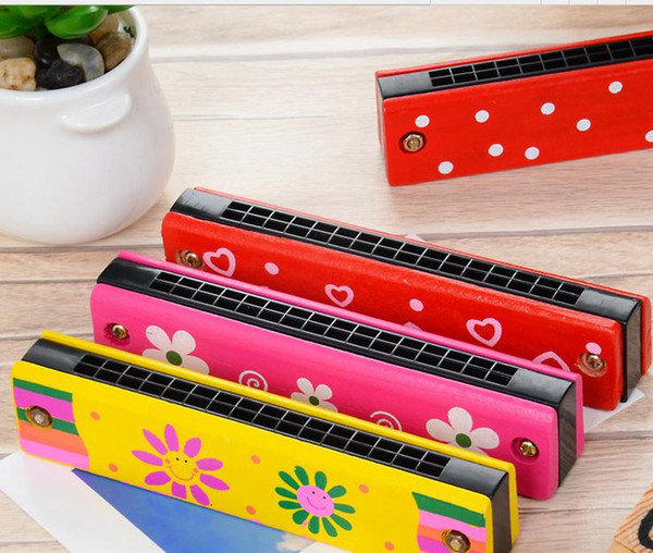 Harmonica Toy Baby Children Wood And Plastic Harmonica Educational Toy Children Gift Multifunction Toy Musical Instrument b493