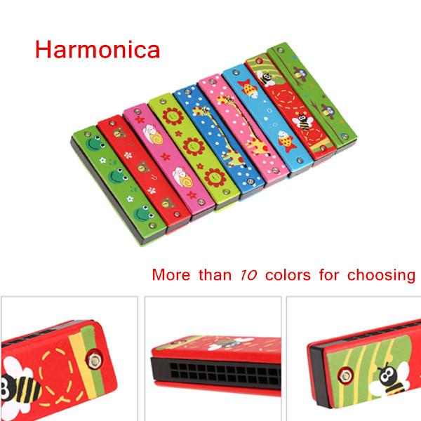 Educational Toy Musical Instruments Tremolo Harmonica 16 Holes Harmonica Musical Toy Gift for Kids