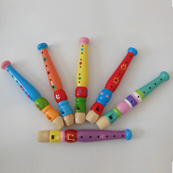 Foreign trade wooden flute kindergarten teaching aid large wooden flute flute Musical Instruments playing toys