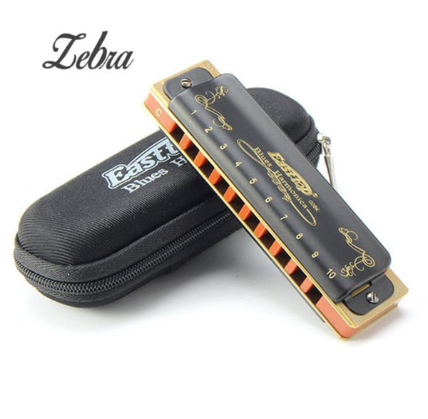 Easttop T008K 10 Hole Diatonic Blues Harmonica Armonicas Mouth Ogan Woodwind Musical Instrument Melodica