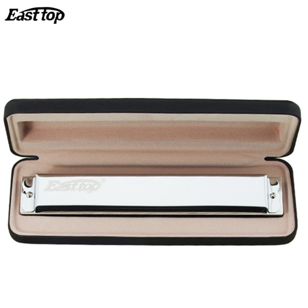 Easttop 24 Hole Tremolo Harmonica 1pcs Key of A A# B C C# D D# E F F# G G# for choose Armonica Professional harp T2403