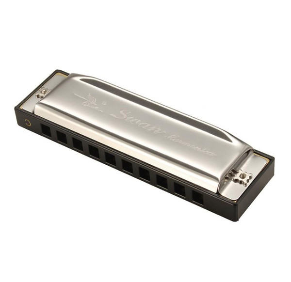 Swan Harmonicas 10 Holes 20 Tone Key of C Silver Color Blues Jazz Rock Folk Music Musical Instrument Diatonic Harp