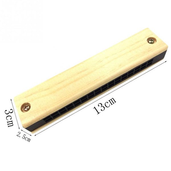 1PCS Musical Wooden Harmonica Instrument Toy for Kids Children Gift Randomly Kid Free shipping