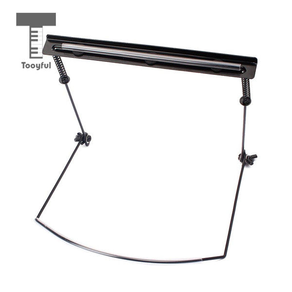 Tooyful Professional Black Harmonica Neck Holder Harp Rack Support Stand for 24-Hole