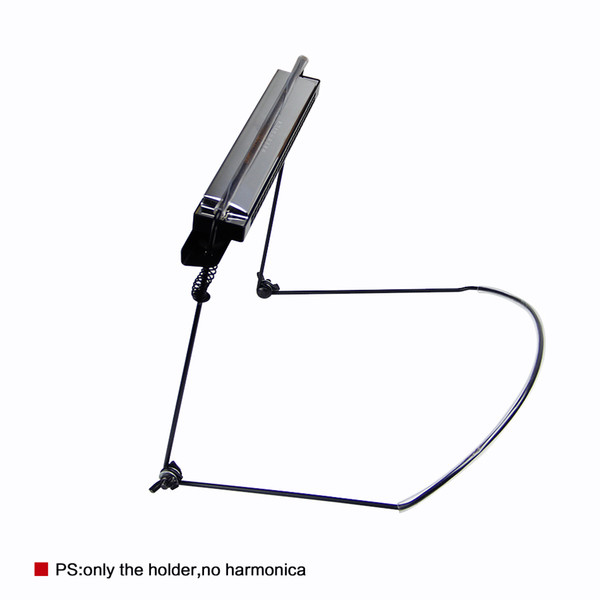 Useful Chromatic Harmonica Holder for Buskers / 24 Hole Mouth Organ Support (PS: No harmonica)