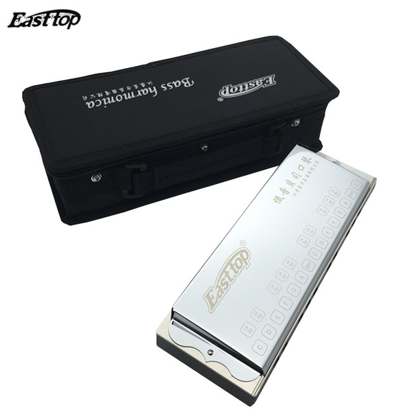 Easttop Brand 25 Holes Bass Harmonica Orchestrs Professional Performance Musical Instruments Mouth Ogan with Case